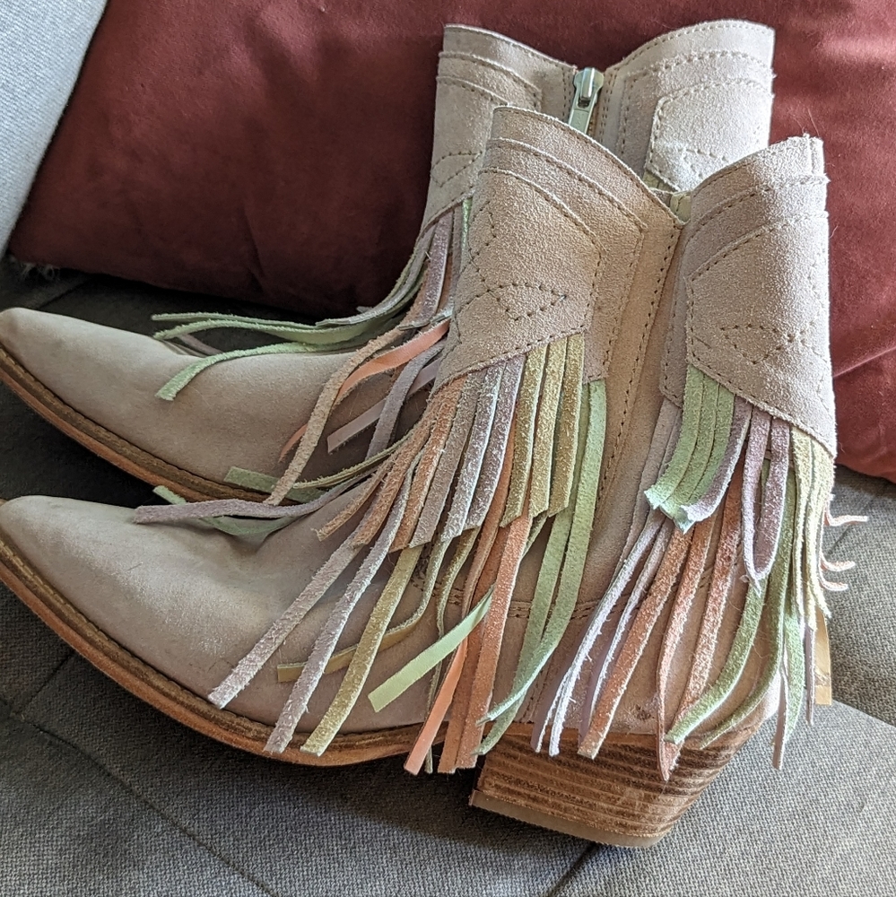 Free People Lawless Fringe Cowboy Boot